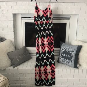 Maxi patterned dress